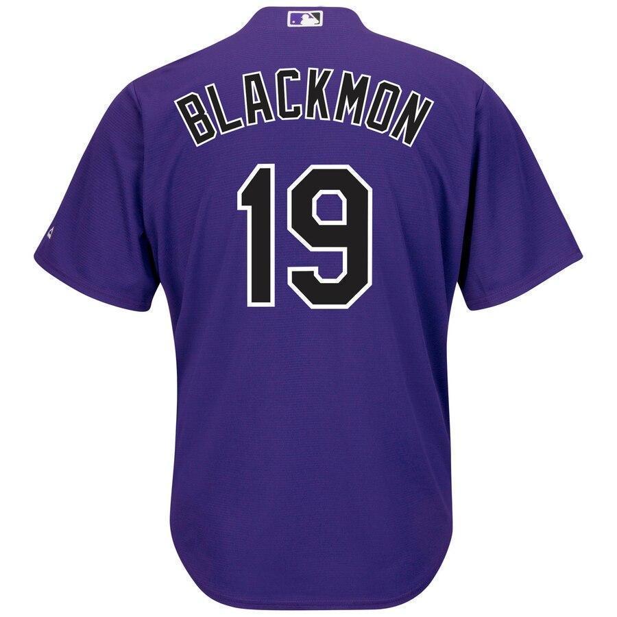 Colorado Rockies Charlie Blackmon Majestic Home Cool Base Replica