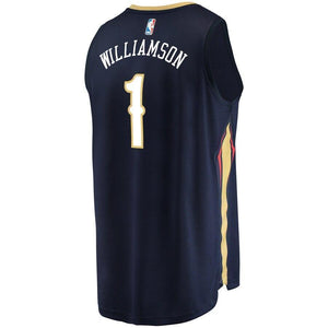 Zion Williamson New Orleans Pelicans Fanatics Branded 2019 NBA Draft First Round Pick Fast Break Jersey Navy - Icon Edition