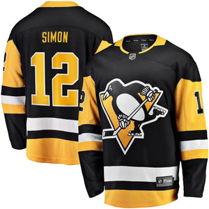 Dominik Simon Pittsburgh Penguins Fanatics Branded Home Breakaway Player Jersey - Black