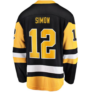 Dominik Simon Pittsburgh Penguins Fanatics Branded Home Breakaway Player Jersey - Black