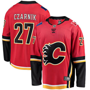 Austin Czarnik Calgary Flames Fanatics Branded Home Breakaway Player Jersey - Red