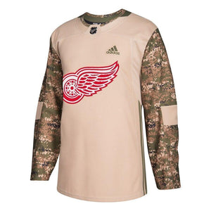 Detroit Red Wings adidas Veterans Day Practice Jersey - Camo