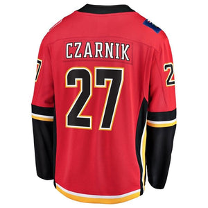 Austin Czarnik Calgary Flames Fanatics Branded Home Breakaway Player Jersey - Red