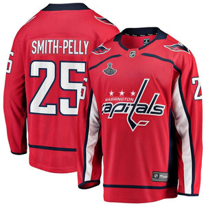 Devante Smith-Pelly Washington Capitals Fanatics Branded 2018 Stanley Cup Champions Home Breakaway Player Jersey - Red