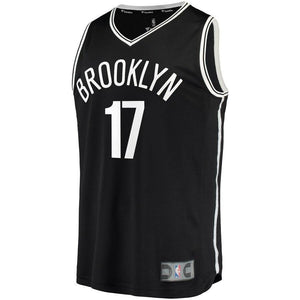 Ed Davis Brooklyn Nets Fanatics Branded Fast Break Jersey - Icon Edition - Black