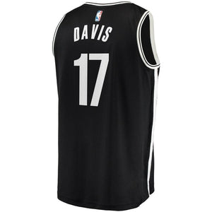 Ed Davis Brooklyn Nets Fanatics Branded Fast Break Jersey - Icon Edition - Black