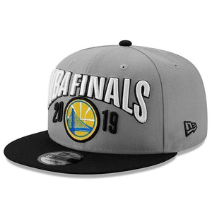 Golden State Warriors New Era 2019 Western Conference Champions Locker Room 9FIFTY Snapback Adjustable Hat – Graphite/Black