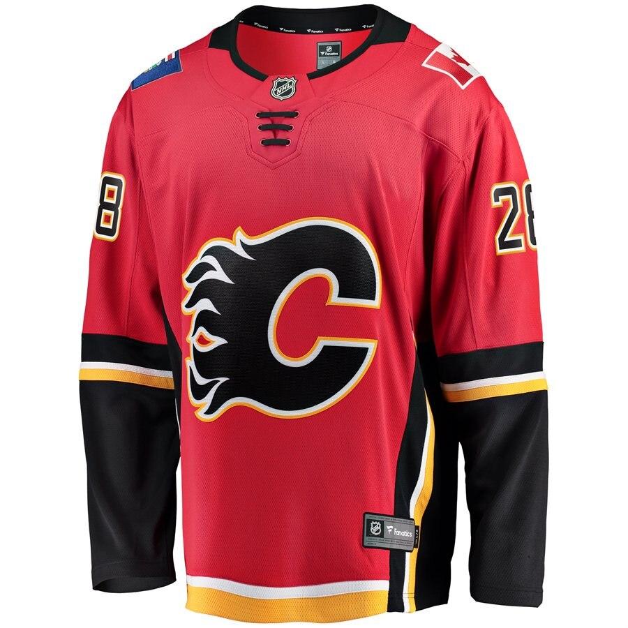 Elias Lindholm Calgary Flames Fanatics Branded Home Breakaway Player Jersey - Red