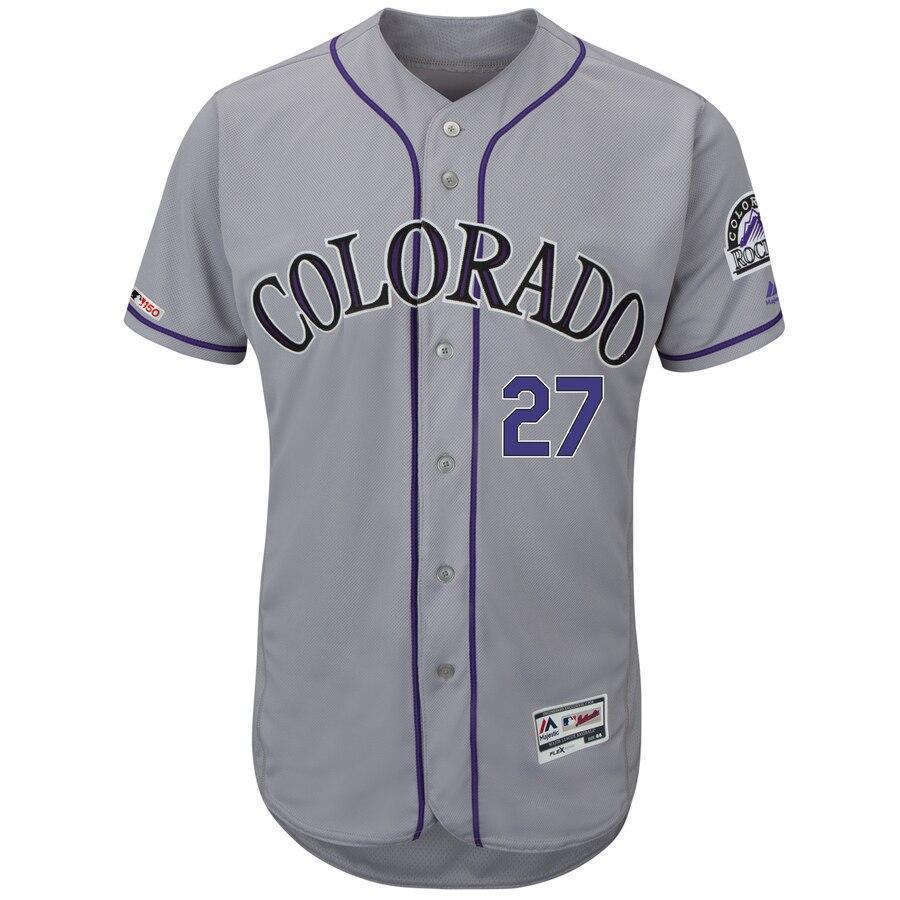 Youth Trevor Story Colorado Rockies Replica Gray Road Jersey