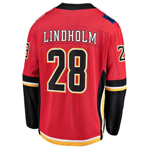 Elias Lindholm Calgary Flames Fanatics Branded Home Breakaway Player Jersey - Red