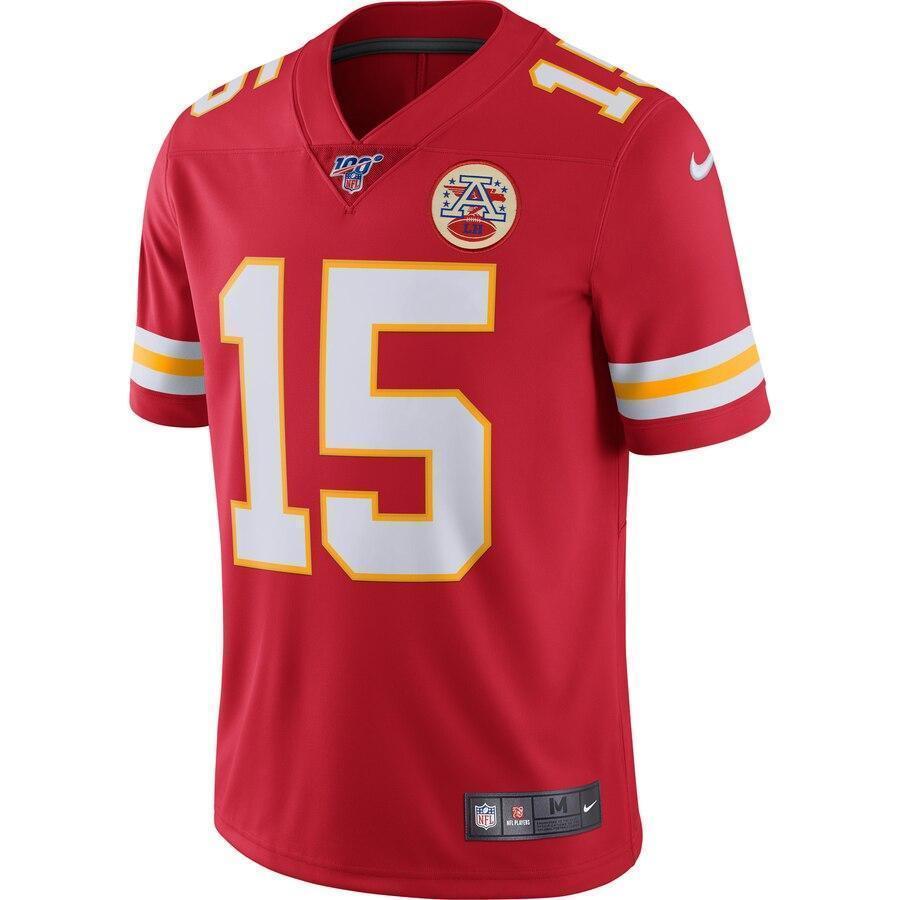 Patrick Mahomes Kansas City Chiefs Nike NFL 100 Vapor Limited Jersey - Red
