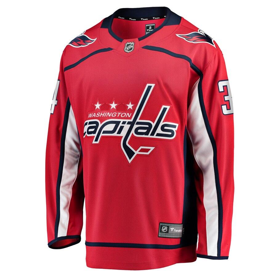 Jonas Siegenthaler Washington Capitals Fanatics Branded Home Breakaway Player Jersey - Red