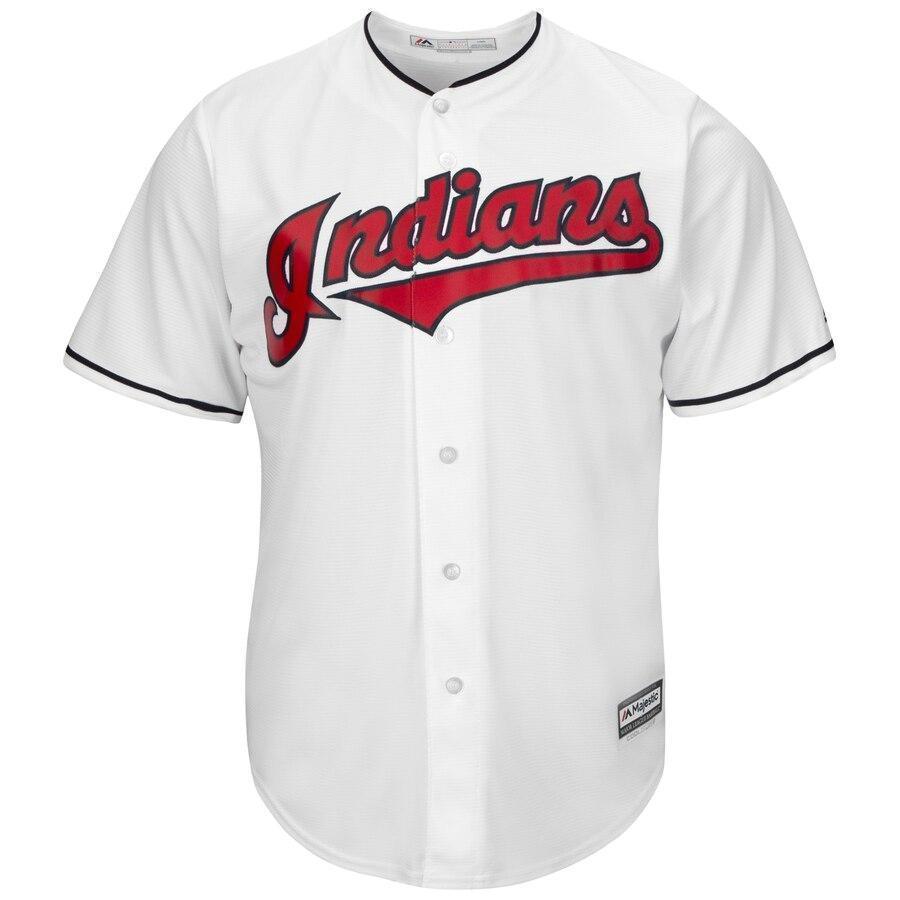 Michael Brantley Cleveland Indians Majestic Home Official Cool Base Player Jersey - White