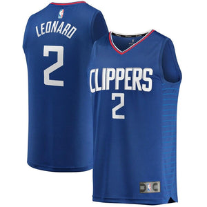 Kawhi Leonard LA Clippers Fanatics Branded 2019/20 Fast Break Replica Jersey Blue - Icon Edition