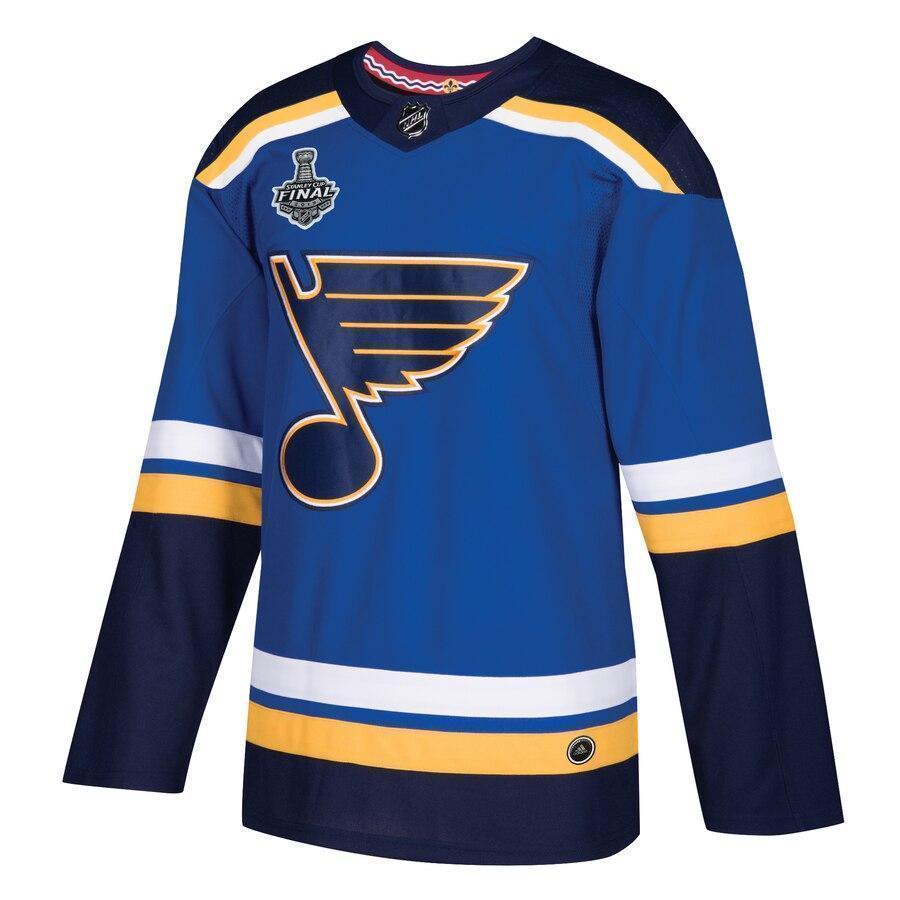 St. Louis Blues adidas 2019 Stanley Cup Final Bound Patch Jersey - Blue