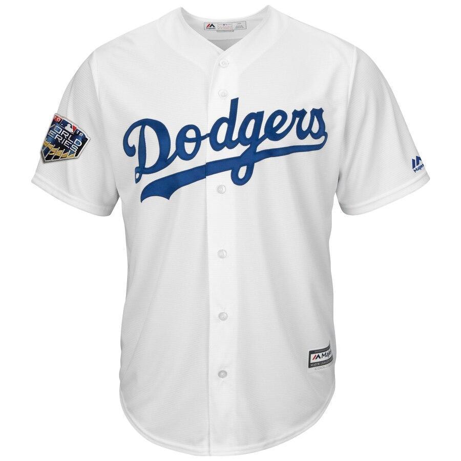 Los Angeles Dodgers Majestic 2018 World Series Cool Base Custom Jersey – White