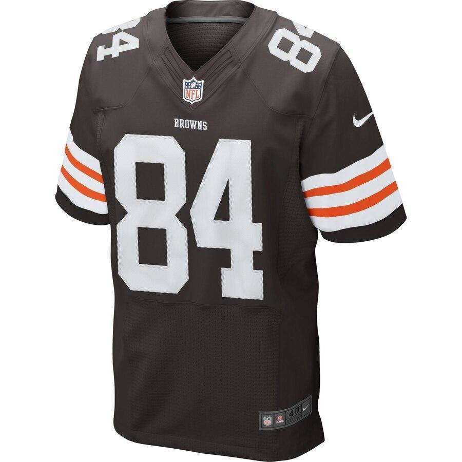 Jordan Cameron Cleveland Browns Historic Logo Nike Elite Jersey - Brown