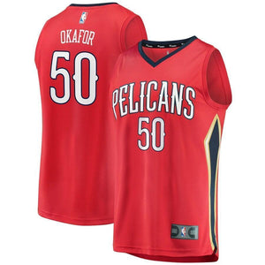 Emeka Okafor New Orleans Pelicans Fanatics Branded Fast Break Player Jersey Red - Statement Edition