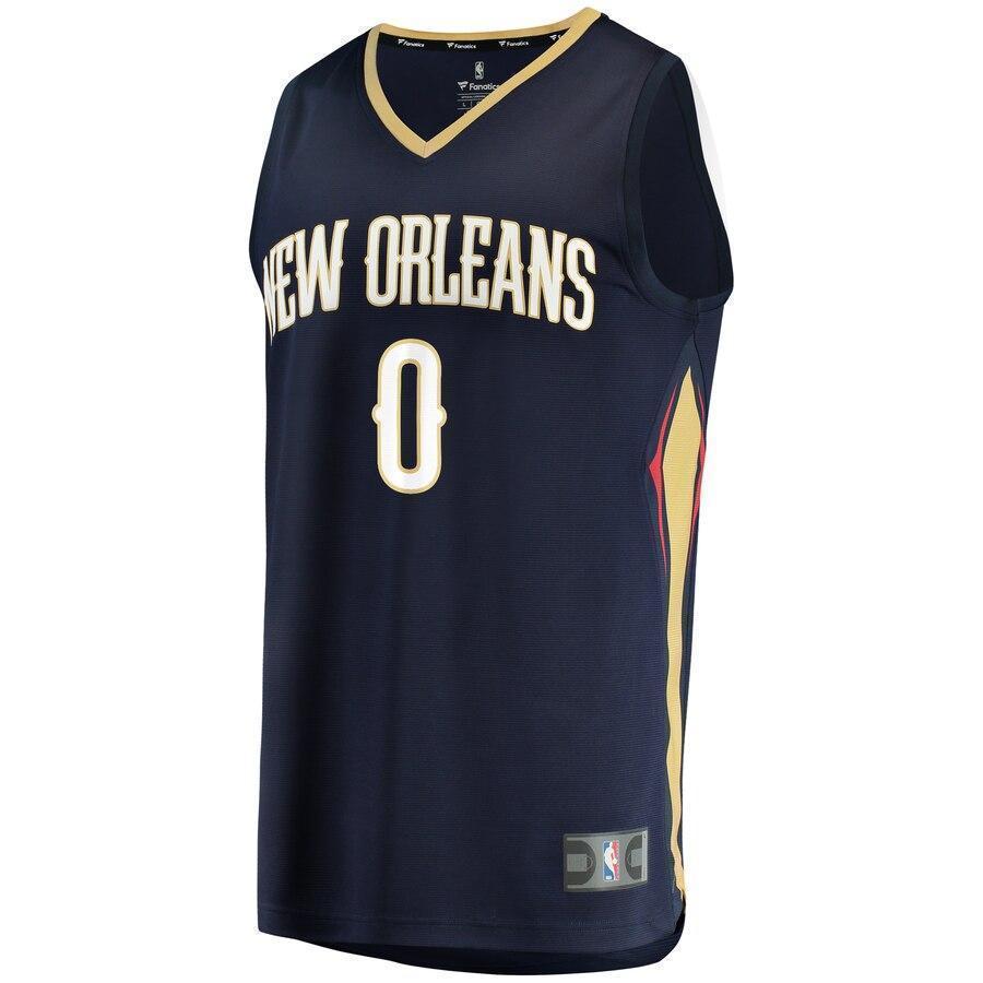 Nickeil Alexander-Walker New Orleans Pelicans Fanatics Branded Fast Break Jersey Navy - Icon Edition