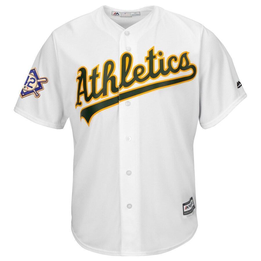 Oakland Athletics Majestic 2019 Jackie Robinson Day Official Cool Base Jersey - White