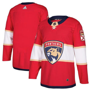 Florida Panthers adidas Home Blank Jersey - Red