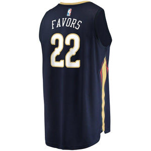 Derrick Favors New Orleans Pelicans Fanatics Branded Fast Break Jersey Navy - Icon Edition