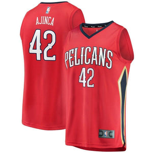 Alexis Ajinca New Orleans Pelicans Fanatics Branded Fast Break Player Jersey Red - Statement Edition