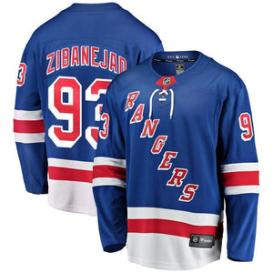 Mika Zibanejad New York Rangers Fanatics Branded Home Breakaway Player Jersey - Blue