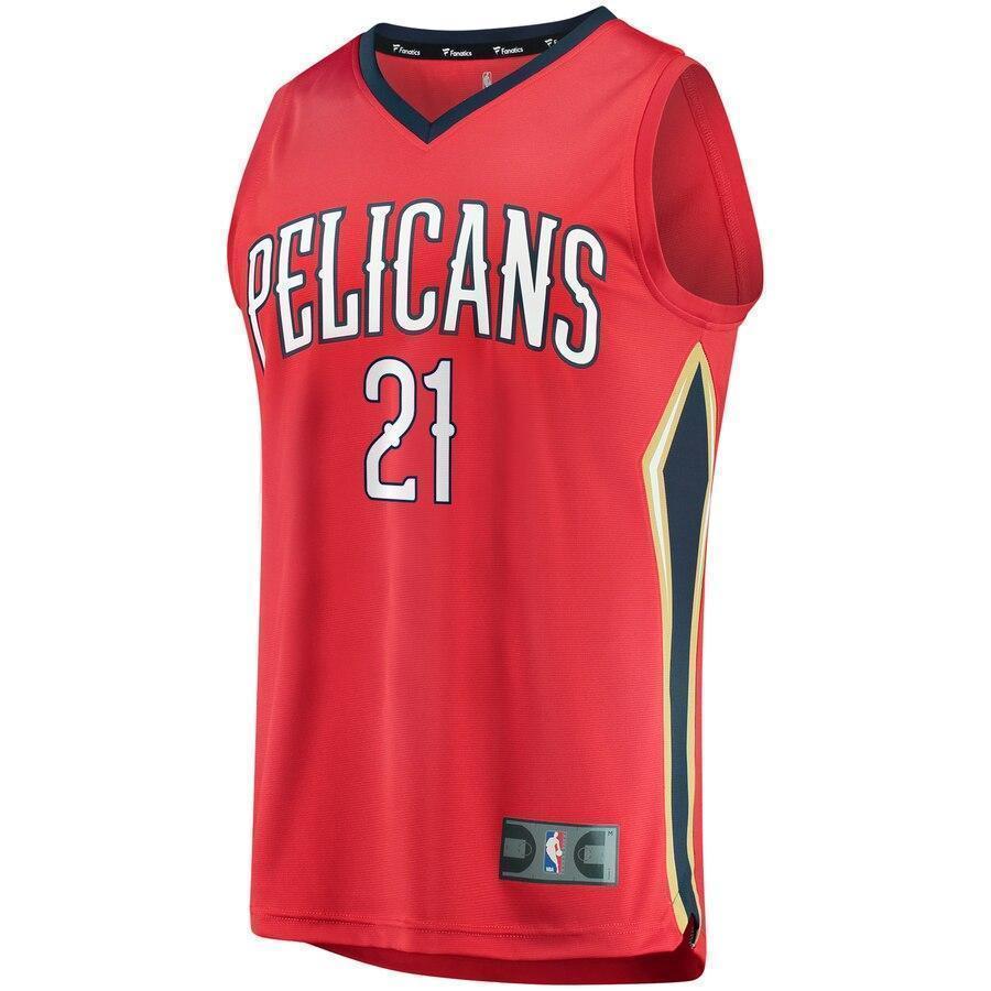 Darius Miller New Orleans Pelicans Fanatics Branded Fast Break Player Jersey Red - Statement Edition