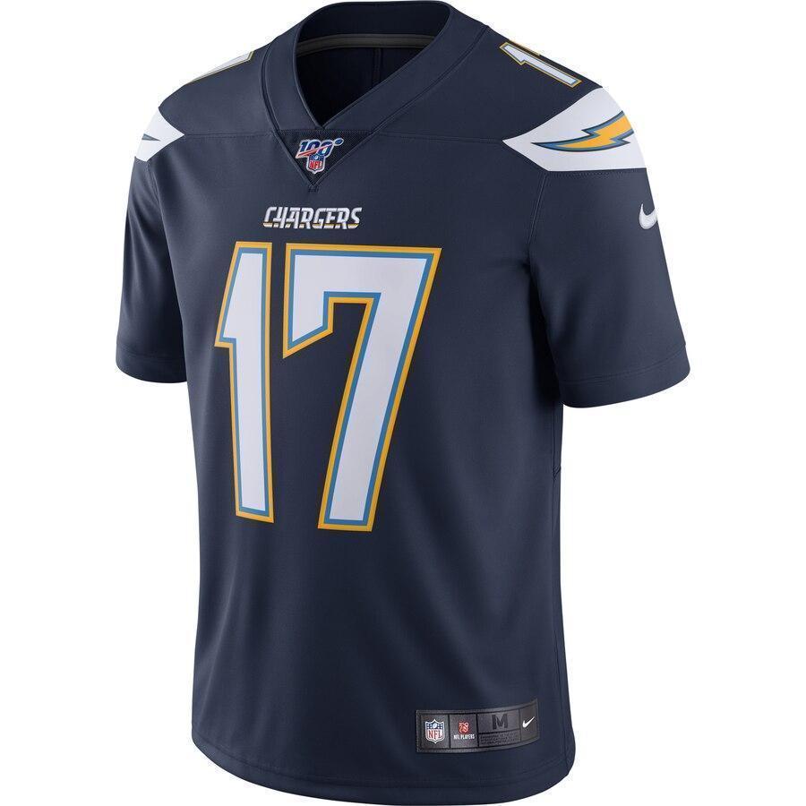 Philip Rivers Los Angeles Chargers Nike 100th Season Vapor Limited Jersey - Navy