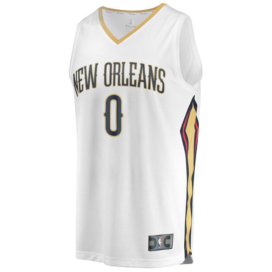 Nickeil Alexander-Walker New Orleans Pelicans Fanatics Branded Fast Break Jersey White - Association Edition