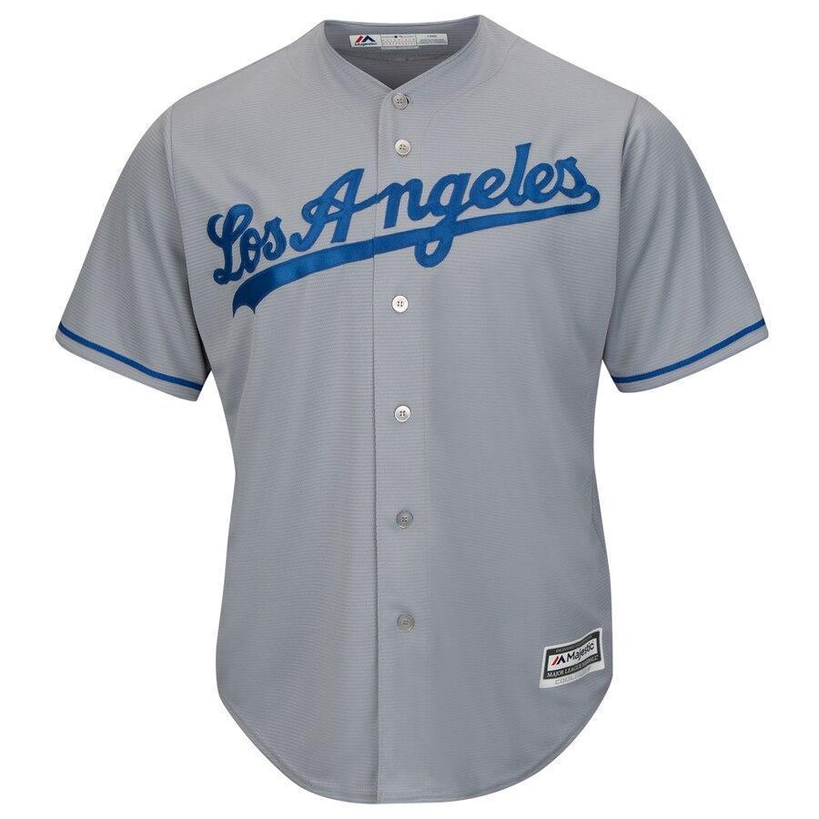 Justin Turner Los Angeles Dodgers Majestic Road Official Cool Base Player Jersey - Gray