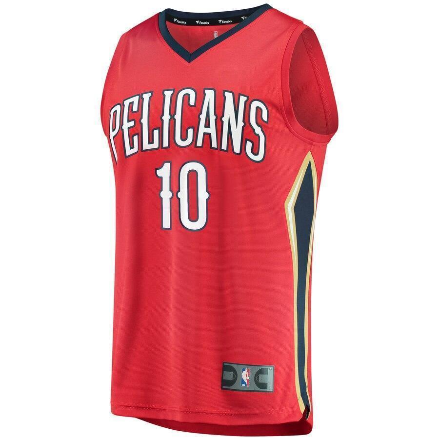 Jaxson Hayes New Orleans Pelicans Fanatics Branded Fast Break Jersey Red - Statement Edition