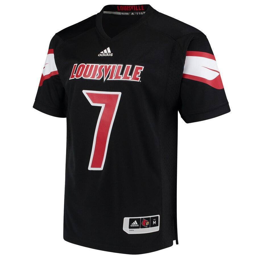 Louisville Cardinals adidas Premier Football Jersey - Black