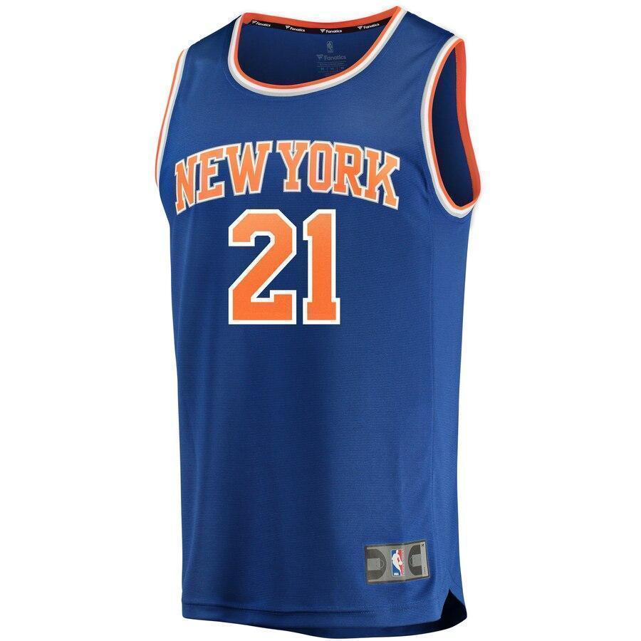 Damyean Dotson New York Knicks Fanatics Branded Fast Break Road Player Jersey Royal - Icon Edition