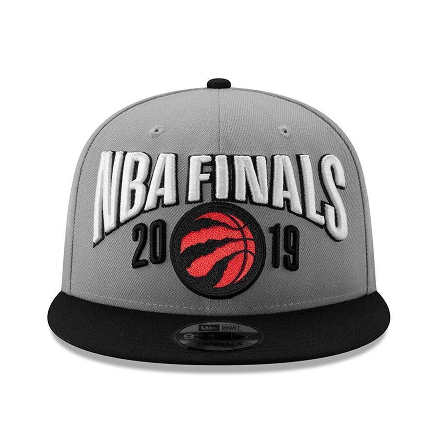 Men's Toronto Raptors New Era Graphite/Black 2019 Eastern Conference Champions Locker Room 9FIFTY Adjustable Hat