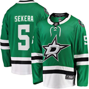 Andrej Sekera Dallas Stars Fanatics Branded Breakaway Home Player Jersey - Kelly Green