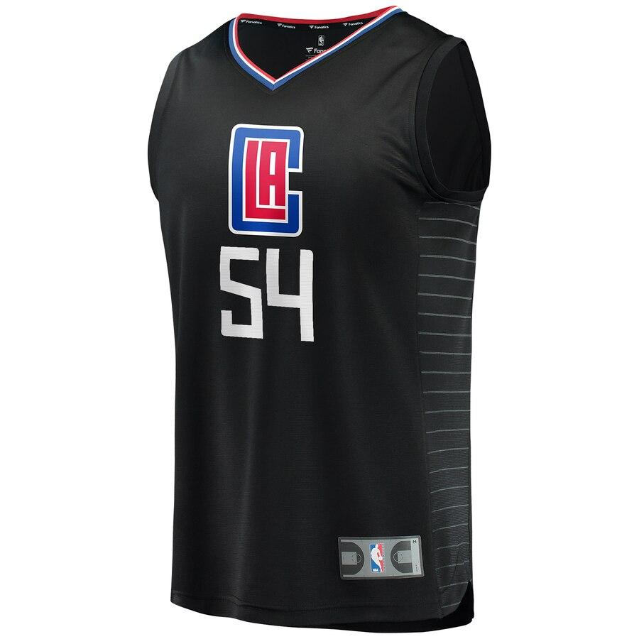 Patrick Patterson LA Clippers Fanatics Branded Fast Break Replica Player Jersey Black - Statement Edition