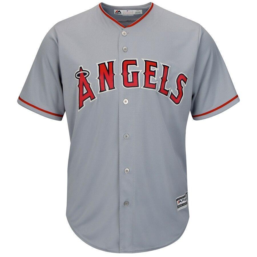 Los Angeles Angels Majestic Official Cool Base Team Jersey - Gray