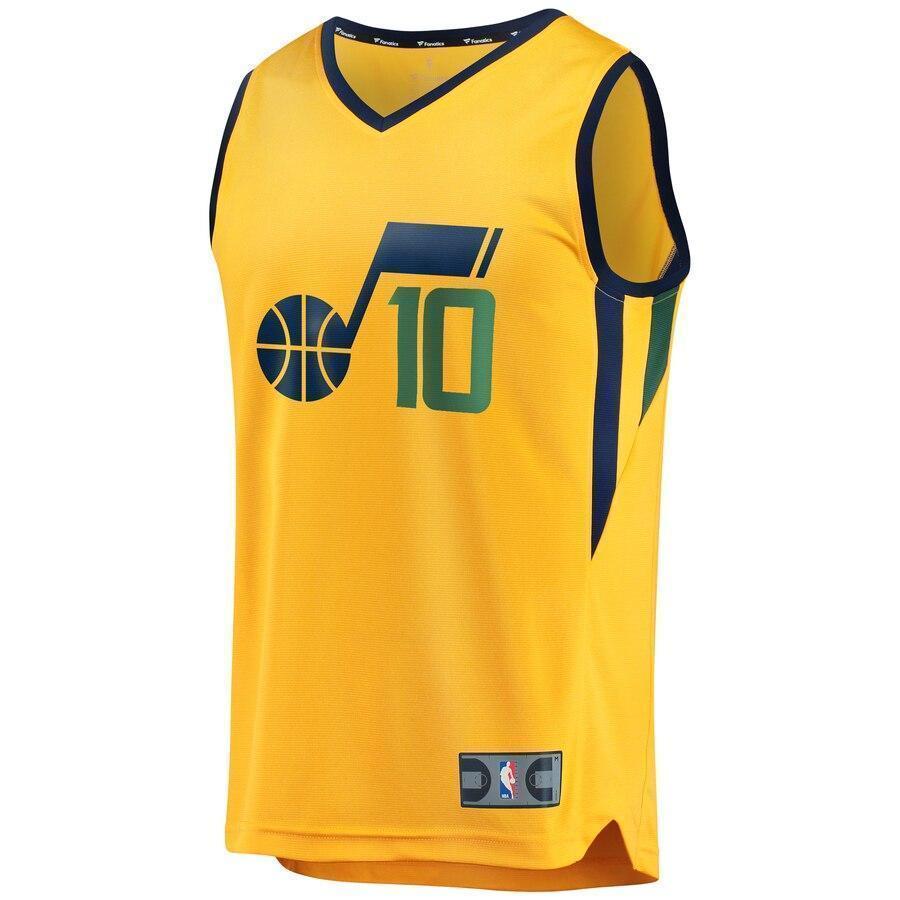 Mike Conley Utah Jazz Fanatics Branded Gold Fast Break Jersey - Statement Edition