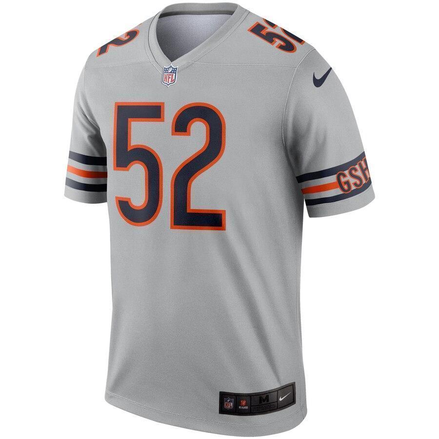 Khalil Mack Chicago Bears Nike Inverted Legend Jersey - Silver