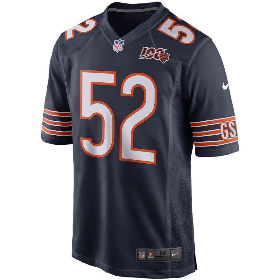 Khalil Mack Chicago Bears Nike 100th Season Game Jersey - Navy