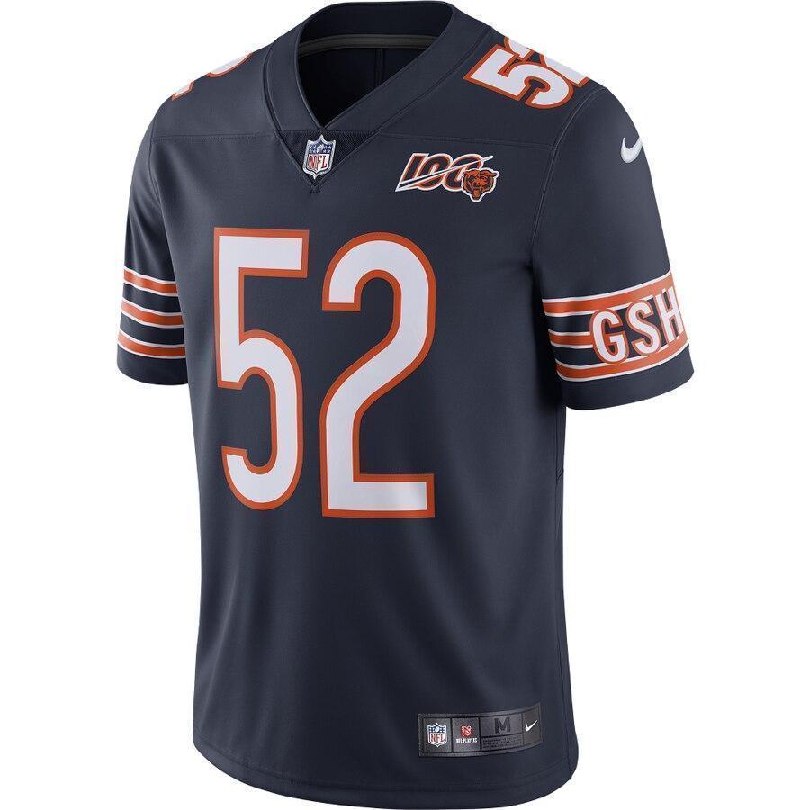 Khalil Mack Chicago Bears Nike NFL 100th Season Limited Jersey - Navy