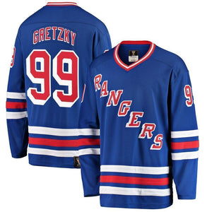 Wayne Gretzky New York Rangers Fanatics Branded Premier Breakaway Retired Player Jersey - Blue