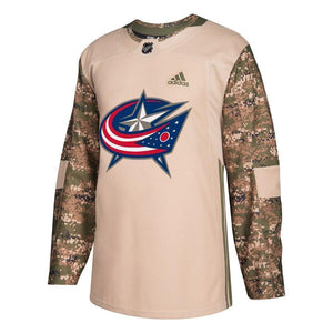 Columbus Blue Jackets adidas Veterans Day Practice Jersey - Camo